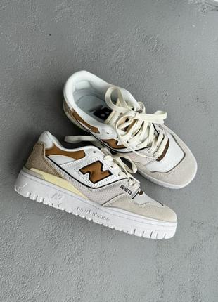 Нью беленс кросівки new balance 550 white/beige3 фото