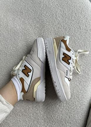 Нью беленс кросівки new balance 550 white/beige4 фото