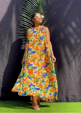 Сукня довга літня