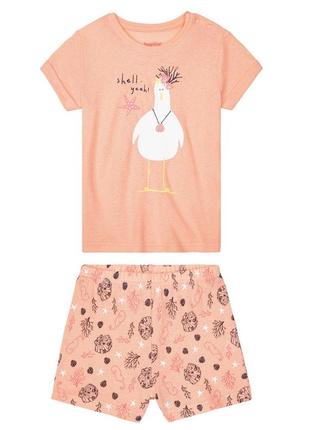 Пижама для девочки, рост 98-104, цвет персиковый2 фото