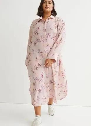 Платье рубашка h&m 4