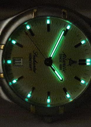 Чоловічий годинник atlantic seahunter 7036 swiss made sapphire 100m8 фото
