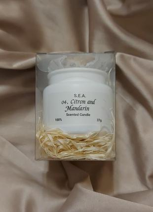Свечи из соевого воска "цитрон и мандарин"