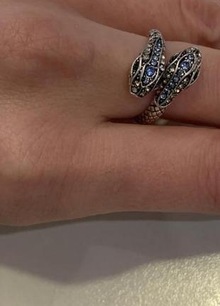Женское кольцо в виде змеи, регулируемое кольцо в стиле хип-хоп10 фото