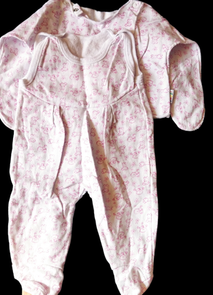 Боди штаны человечек комплект для новорожденного малыша