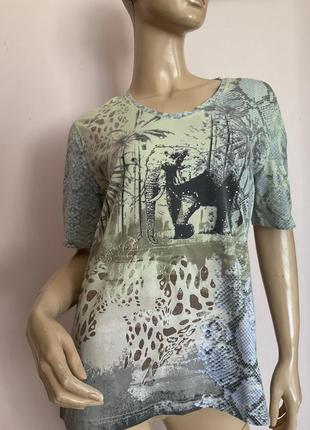 Німецька бавовняна блузка- батал/l- xxl/ brend clarina