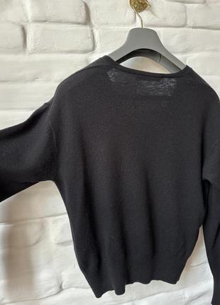 Джемпер кашемір шерсть светр з v-образним вирізом zara4 фото