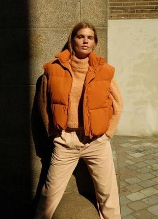 Жилет vest  помаранчевий акцентний street wear вуличний стиль бренд superdry