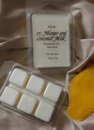 Віск ручної роботи wax melts.  "манго та кокосове молоко"