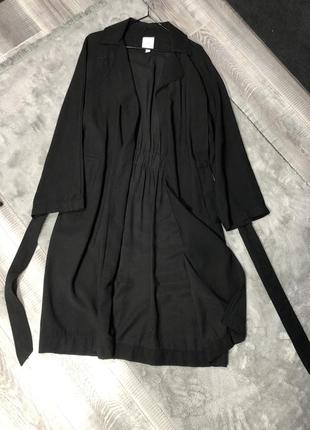 Тяжелый увесистый черный тренч черный длинный плащ черное пальто длинное8 фото