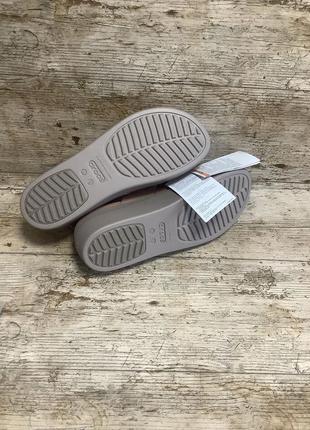 Крокс бруклін сандалі бежеві time crocs brooklyn low wedge cork / mushroom5 фото