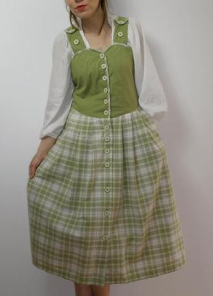 Длинное австрийско - нимецкое платье с котона1 фото