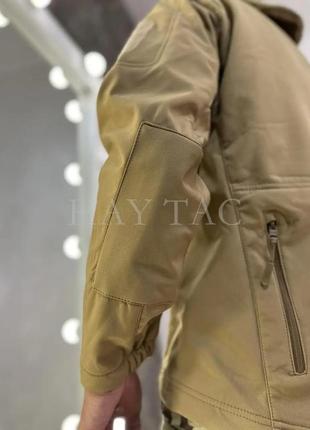 Тактична куртка soft shell койот6 фото