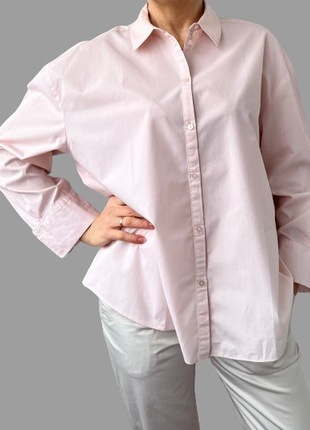 Женская рубашка хлопок george/германия розовая 48-524 фото