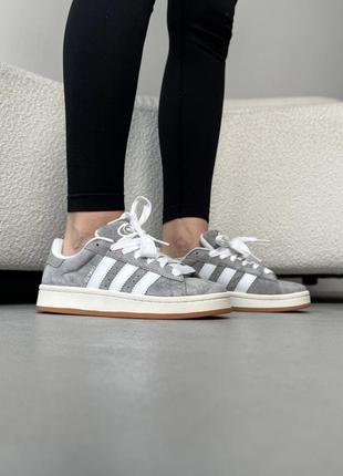 Адідас кампус кеди замшеві adidas campus 00s grey/white5 фото