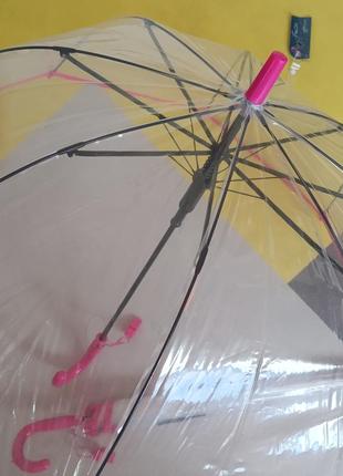 Дитячий прозорий зонт парасолька дитяча3 фото