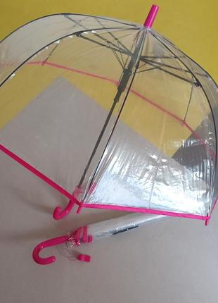 Дитячий прозорий зонт парасолька дитяча2 фото