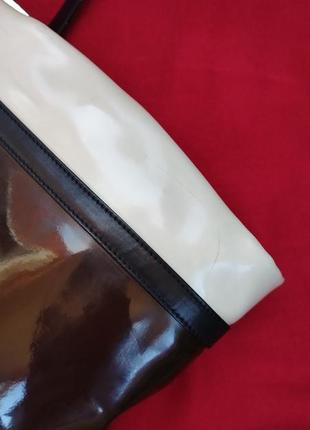 Шкіряна лакована сумка від marni оригінал шкіра кожа10 фото