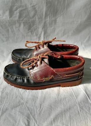 Чоловічі шкіряні туфлі, топсайдери, мокасини indian shoes1 фото