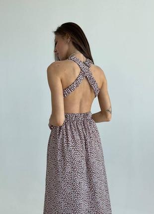 Сукня сарафан софт з відкритою спиною4 фото