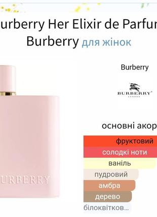 Burberry her elexir de parfum 5ml3 фото