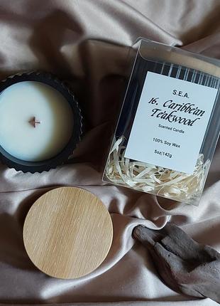 Свічки з соєвого воску "карибське тикове дерево"