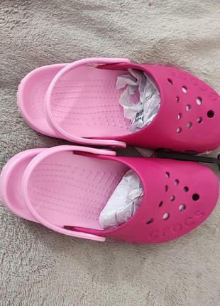 Крокси крокс crocs c13 electro clog рожеві3 фото