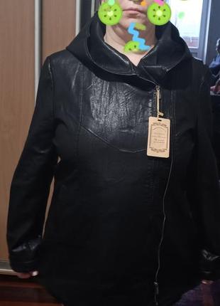 Курточка демі з екошкіри3 фото