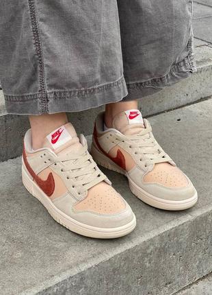 Nike sb dunk low terry swoosh кроссовки кожа/замш1 фото