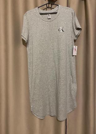 Ночная рубашка одежда для сна calvin klein в наличии pамеры xs