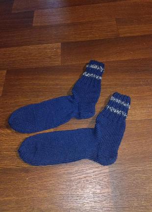 В'язані чоловічі шкарпетки розмір 44-452 фото