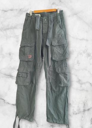 Surplus tex vintage cargo штани брюки карго мультипокет на утяжках multi pocket парашути1 фото