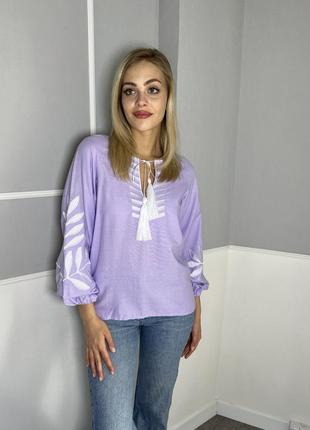 Женская вышиванка, вышитая блуза