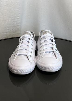 Кеди жіночі converse chuck taylor all star шкіра оригінал кеды женские кожа4 фото