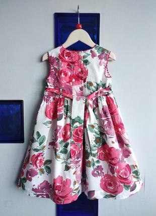 🌹❤️нарядное платье в розах на 2-3 года monsoon4 фото