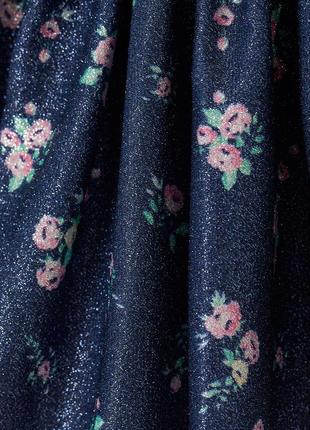 2-4/4-6/6-8/8-10 лет h&m новая фирменная расклешенная трикотажная юбка с переливом цветы2 фото