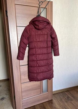 Стильний пуховик ковдра теплий оверсайз із капюшоном куртка довга пальто плащ2 фото