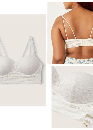 Бралет pink  lace push-up bralette від  victoria´s secret.  оригінал. новий.2 фото