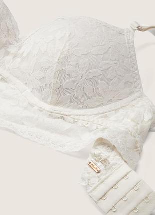 Бралет pink  lace push-up bralette від  victoria´s secret.  оригінал. новий.3 фото
