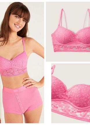 Бралет pink  lace push-up bralette від  victoria´s secret.  оригінал. новий.