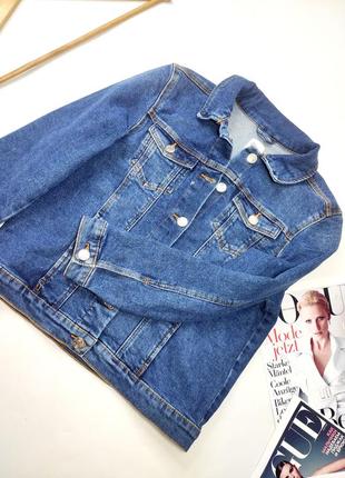Джинсівка на дівчинку куртка джинсова синього кольору від бренду denim co 1522 фото