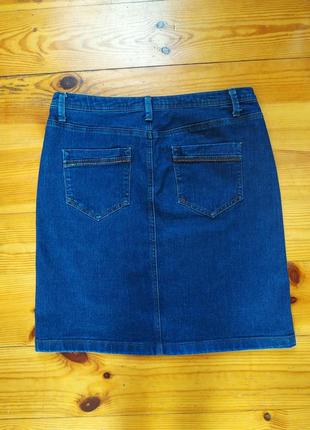 Базова джинсова міні-спідниця4 фото