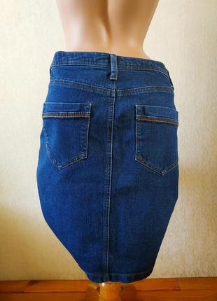 Базова джинсова міні-спідниця2 фото