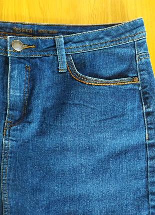 Базова джинсова міні-спідниця5 фото