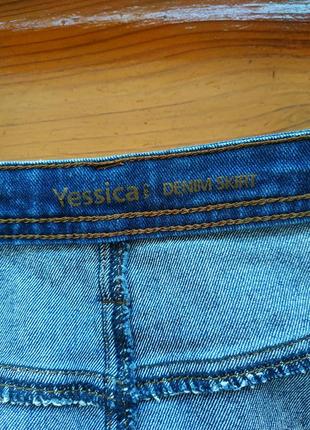Базова джинсова міні-спідниця7 фото