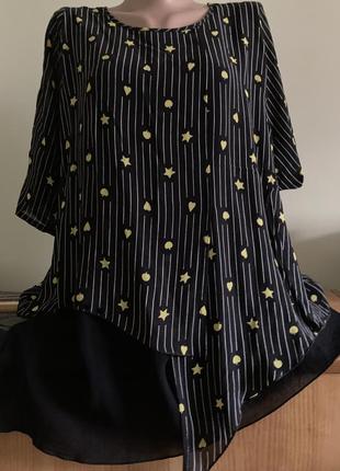 Якісна німецька віскозна блуза -туніка гарного крою3 фото