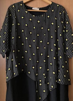 Якісна німецька віскозна блуза -туніка гарного крою4 фото