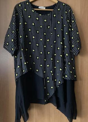 Якісна німецька віскозна блуза -туніка гарного крою2 фото