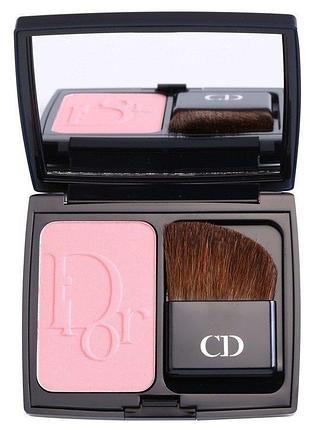 Компактные румяна diorblush vibrant colour powder blush 829 miss pink сменный блок