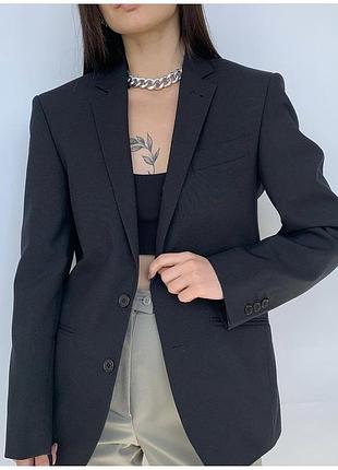 Піджак жакет чорний базовий taylor& wright xs/s